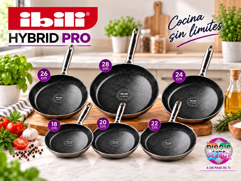 Sartén Hybrid Pro de Ibili: menaje profesional para hostelería en Cantabria